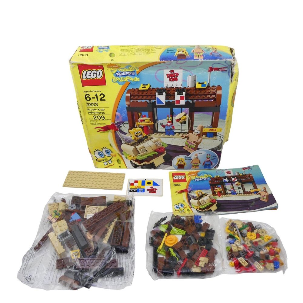 Krusty Krab Adventures 3833 Lego Spongebob Open Box Sealed Bags Unused Complete